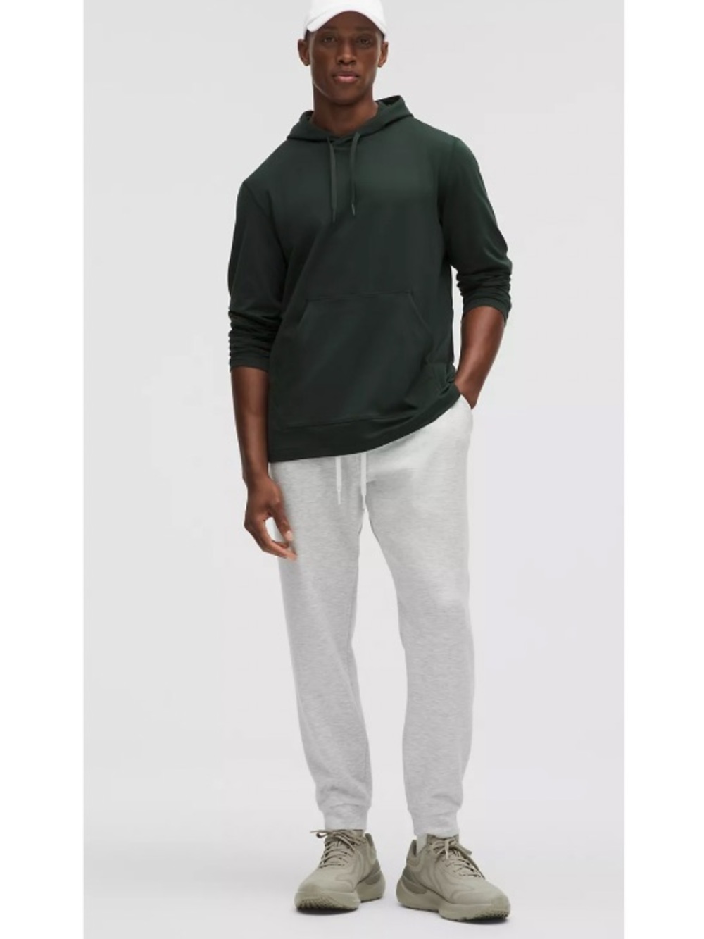 Men's Lululemon Smooth Space Jogger Mid-Rise Sweatpants Lounge Grey Medium